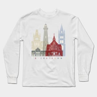 Georgetown skyline poster Long Sleeve T-Shirt